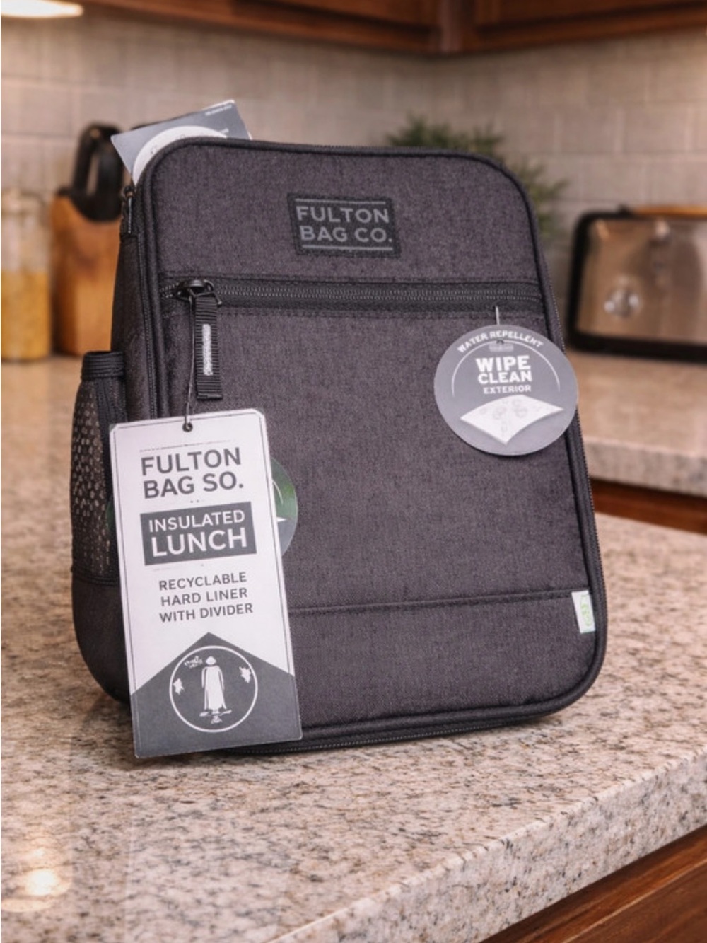 Fulton Bag Co. Insulated Lunch Bag NEW w/ Tags Leakproof Hard Liner BPA Free